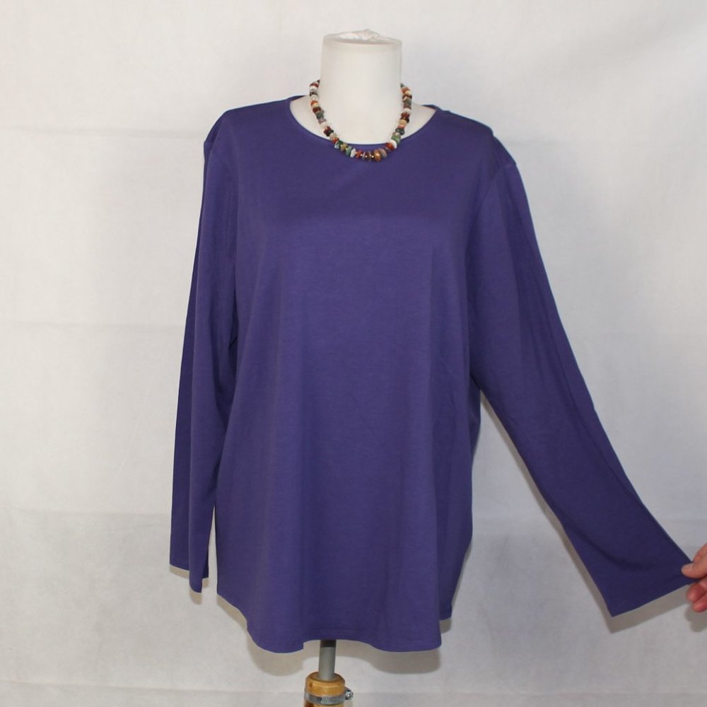 NWOT Pure Jill J.Jill LS Shirttail Tee XL N34
